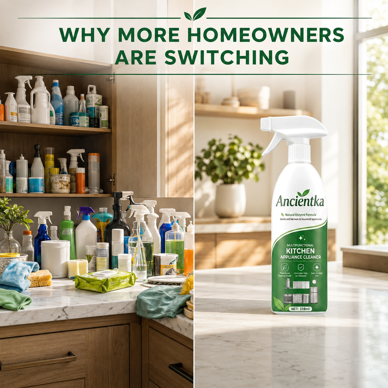 Ancientka Kitchen Grease Foam Cleaner